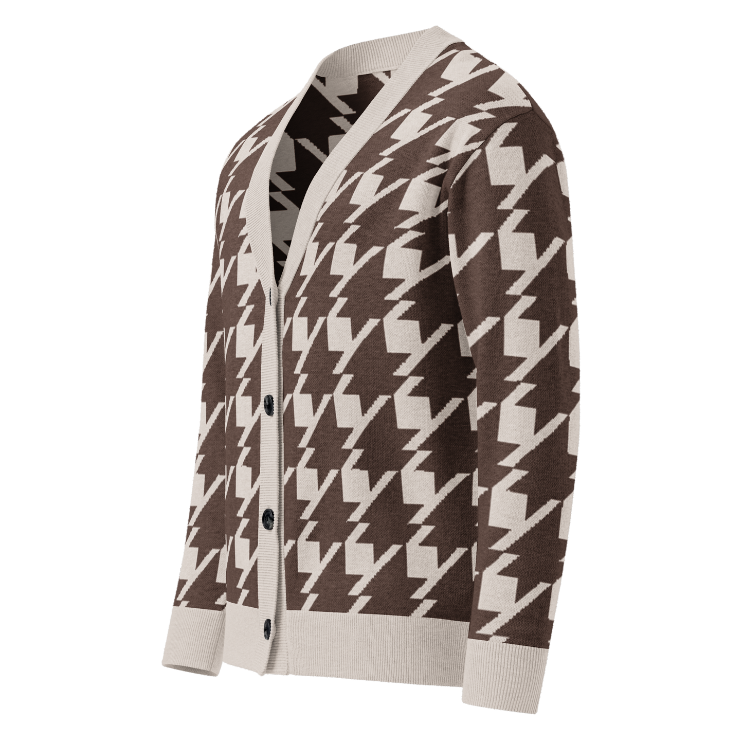 Houndstooth Knitted cardigan
